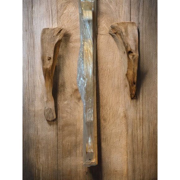 Ornamental Corner Bracket Unfinished Wood Corbel 12"x10.5" New - Picture 5 of 7